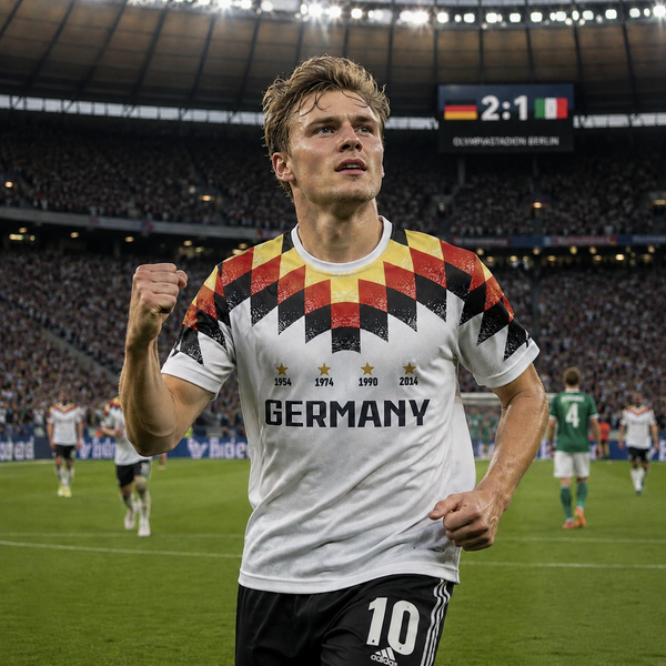 Deutschland Fußballtrikot T-Shirt  – 3D-Druck, individuell anpassbar